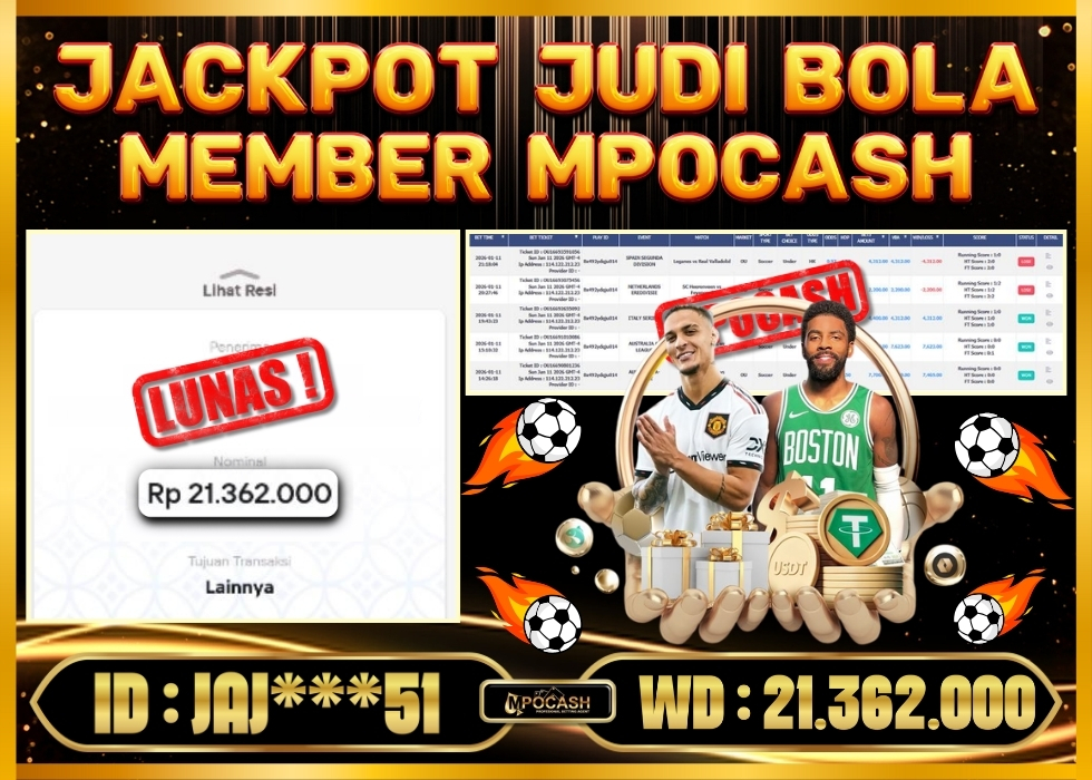 MPOCASH JACKPOT JUDI BOLA